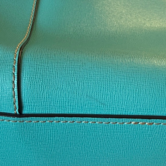 Dooney & Bourke Turquoise Leather Tote - Picture 12 of 16